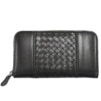 BOTTEGA VENETA ボッテガヴェネタ 財布 コピー 114076 V0321 1000 ブラック ラウンド式 長財布